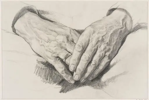 Study of Hands, by Wilhelm Leibl