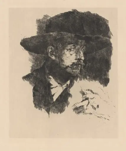 The Smoker (Portrait of the Painter Horstig), by Wilhelm Leibl