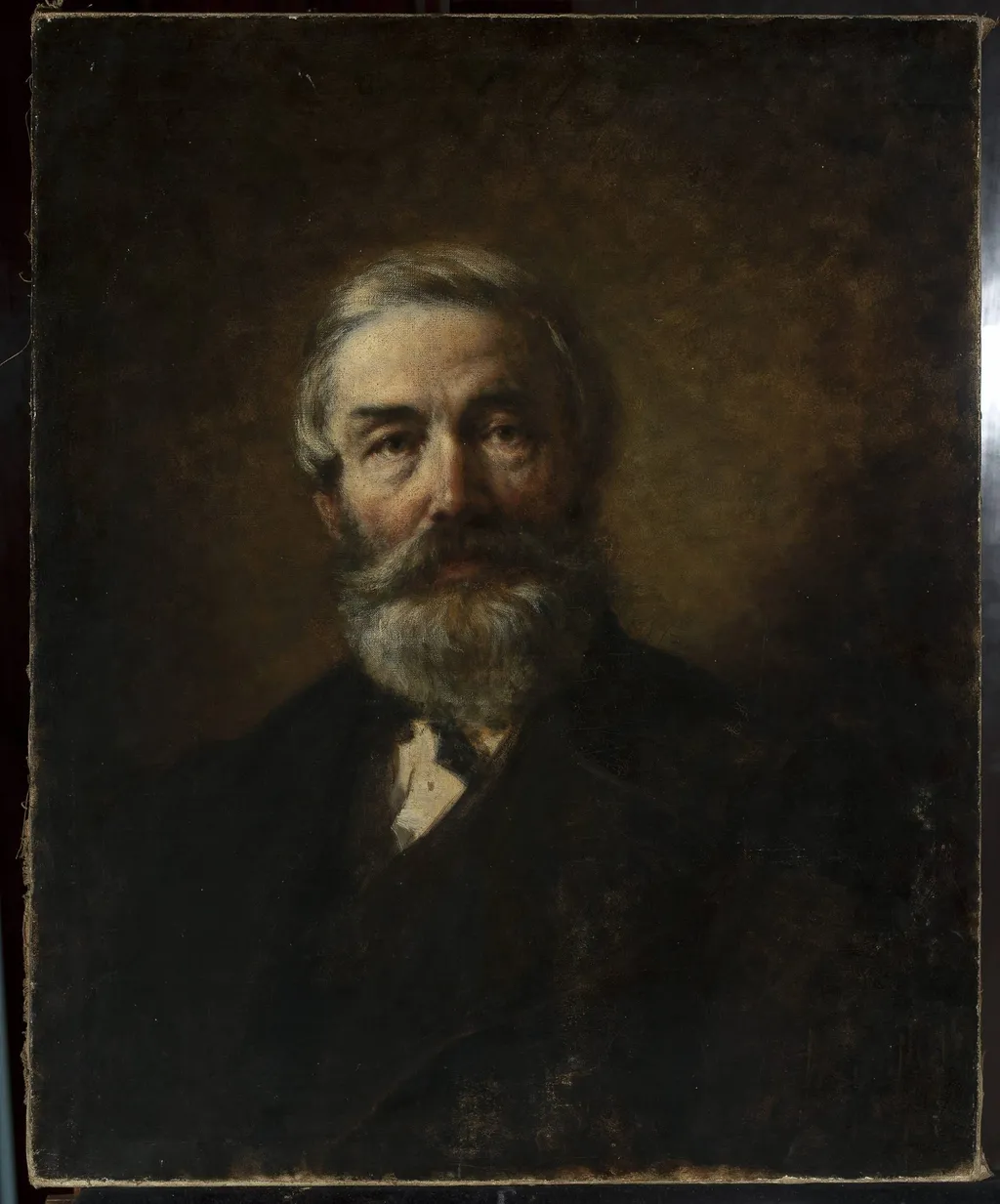 Portrait of a man, by Wilhelm Leopolski, oil, 1875