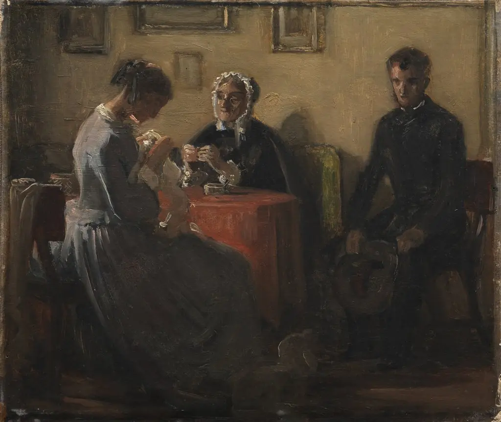 Frierens besøg, by Wilhelm Marstrand