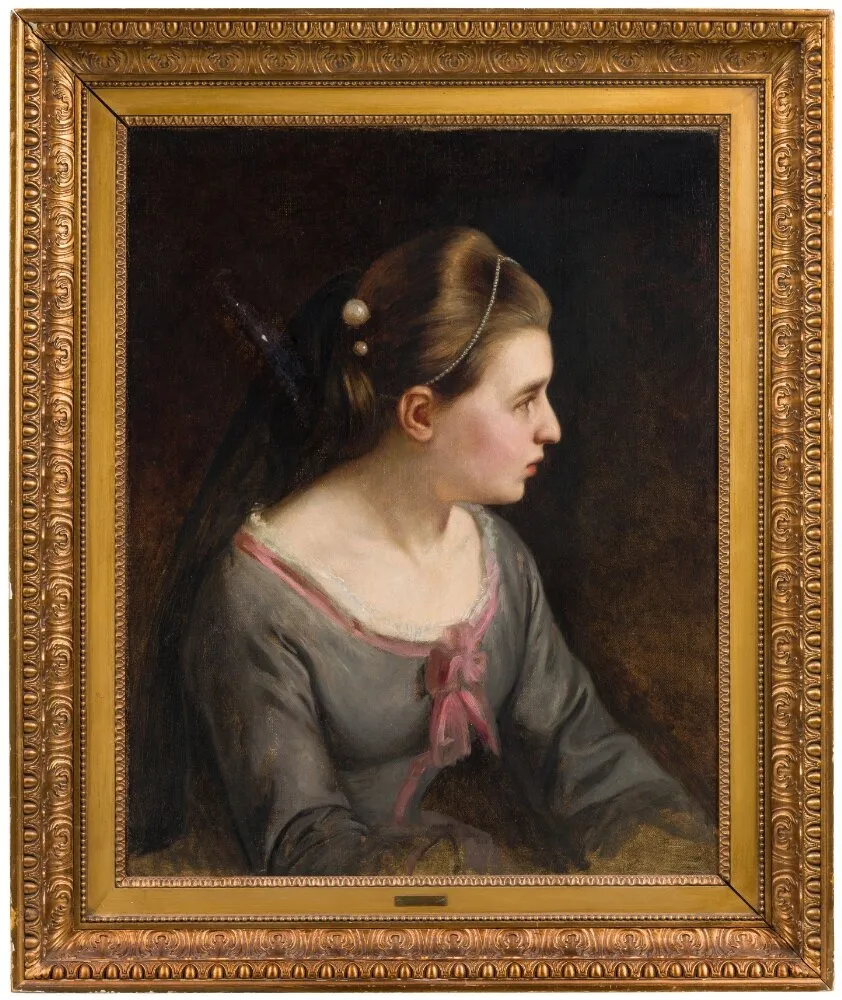 Helena Roed, Acting as Leonora in Ludvig Holberg’s Det lykkelige skibbrud (The Fortunate Shipwreck), by Wilhelm Marstrand, oil, 1858