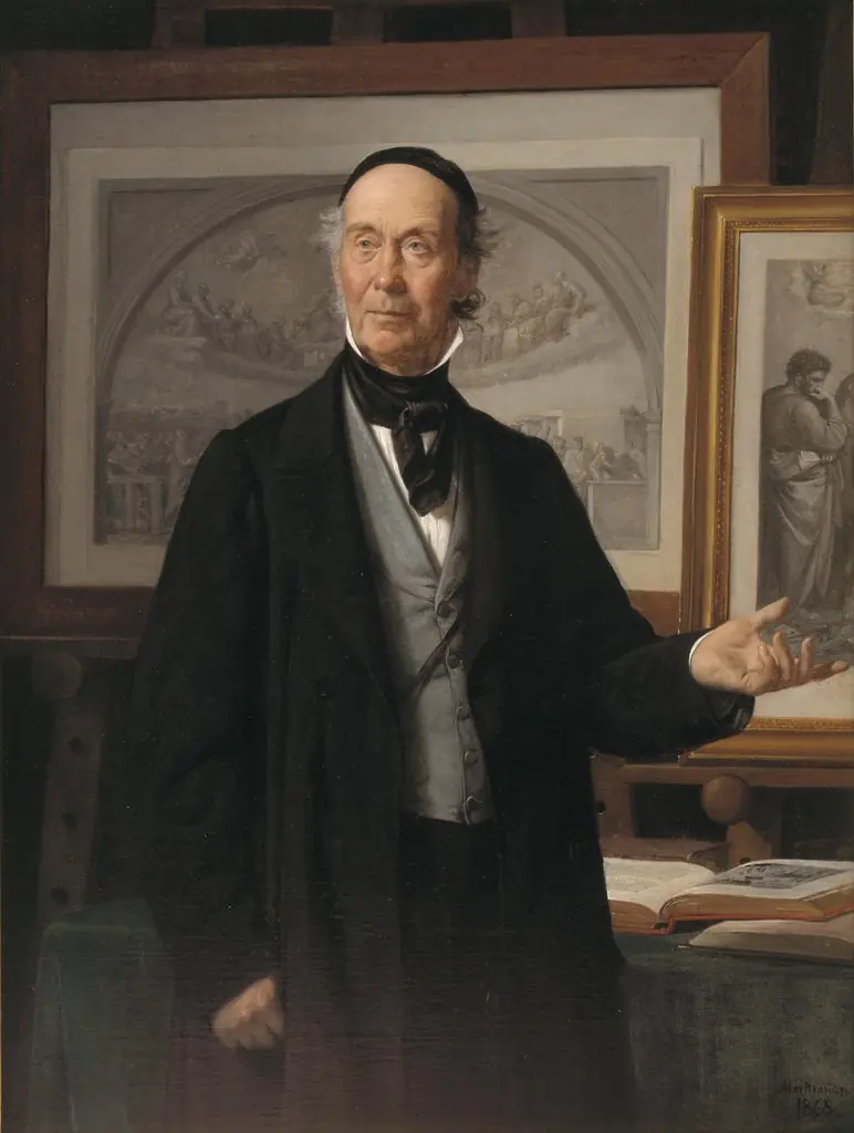 The Art Historian N. L. Høyen, by Wilhelm Marstrand