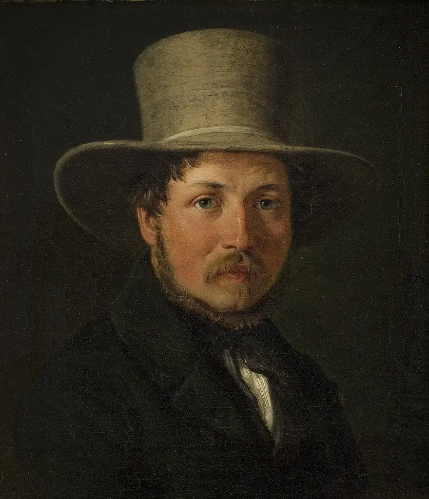 The Painter Christen Købke, by Wilhelm Marstrand