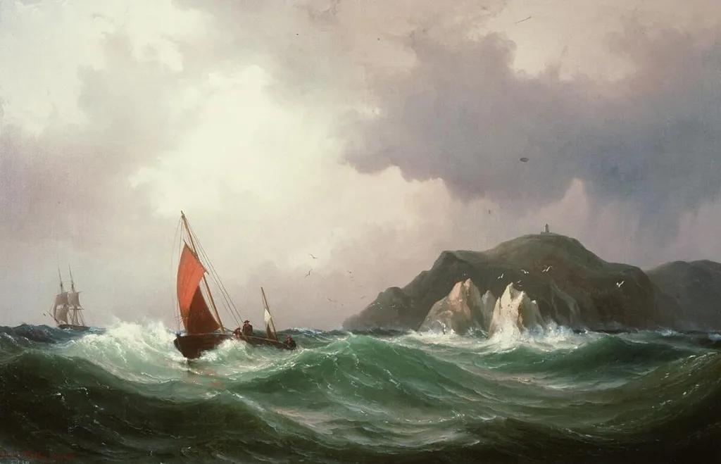 Needles, by Wilhelm Melby, oil, 1852