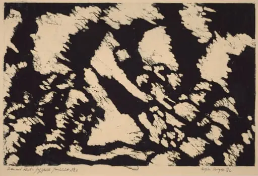 Acker mit Weib (Woman in a Field), by Wilhelm Morgner