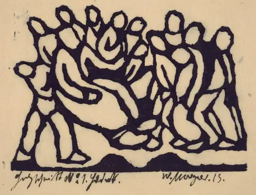 Christ before the High Council, by Wilhelm Morgner