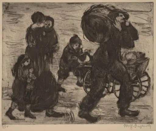 Refugee Family, by Wilhelm Oesterle
