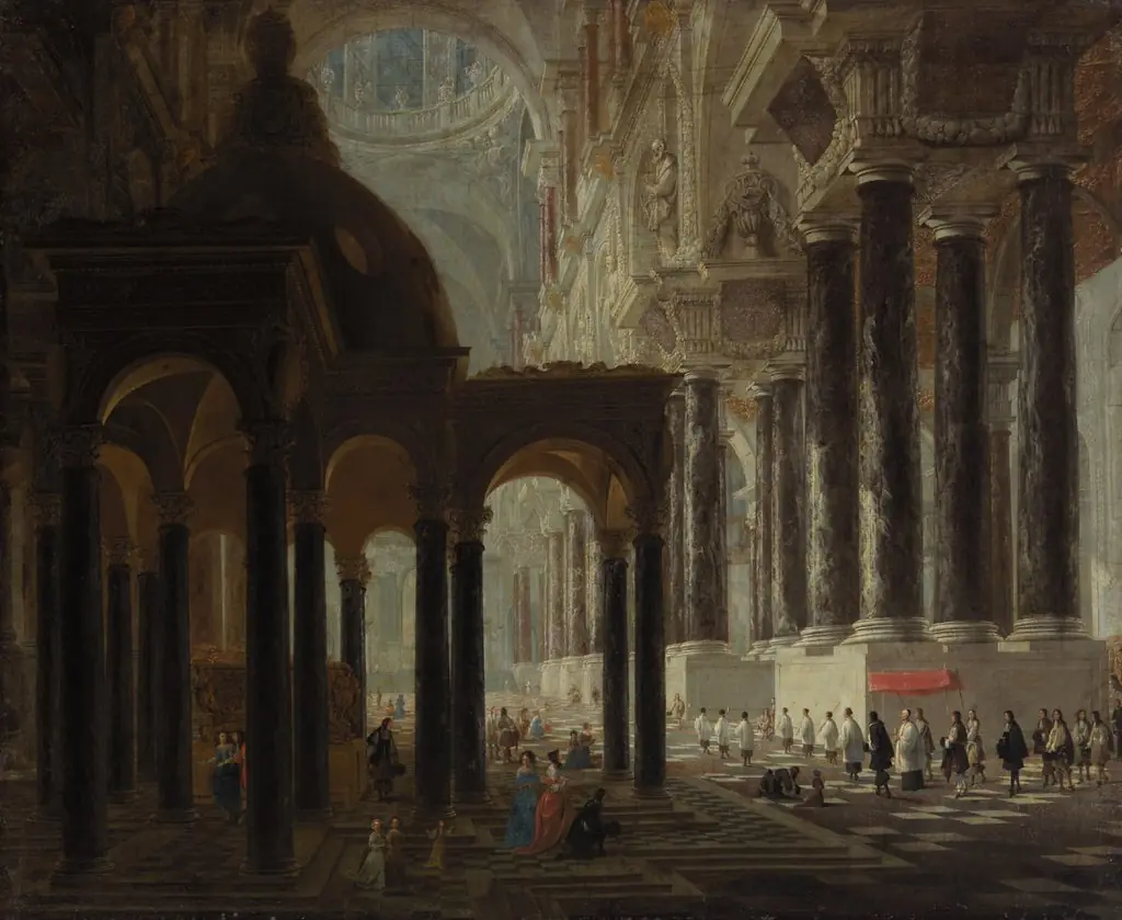 Church Interior, by Wilhelm Schubert van Ehrenberg