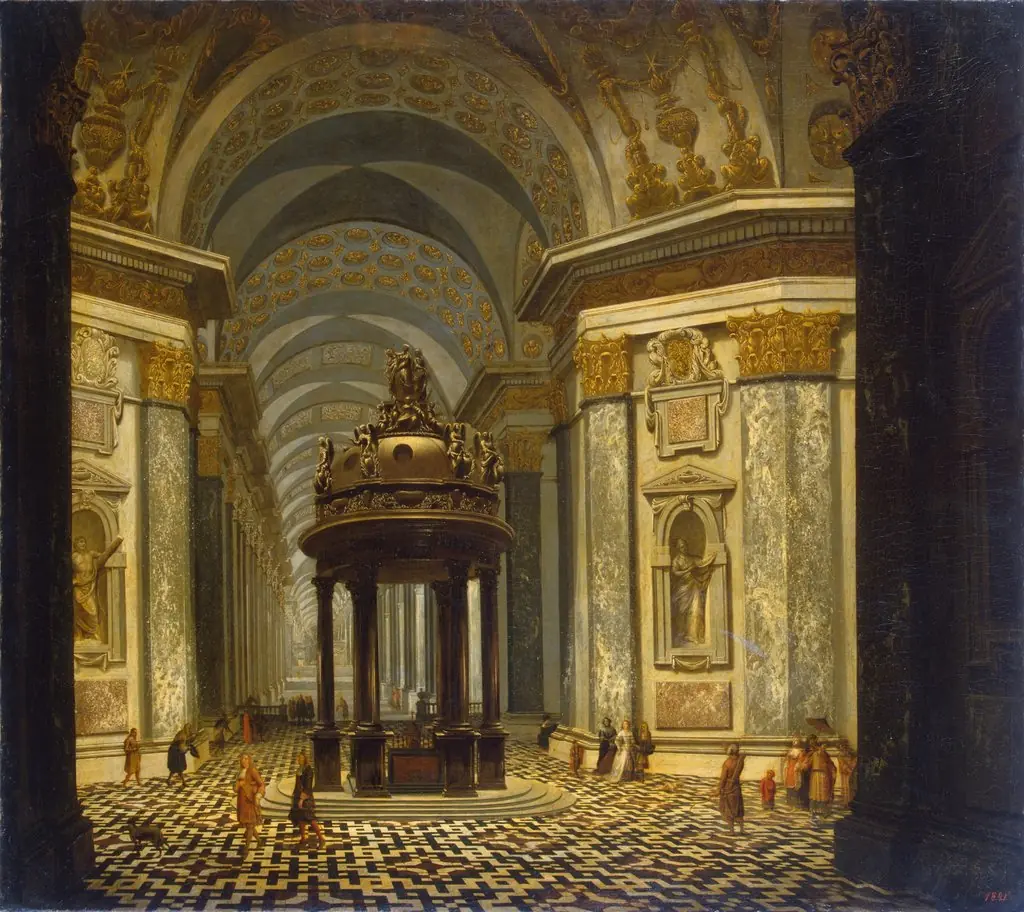 Interior of a Church, by Wilhelm Schubert van Ehrenberg