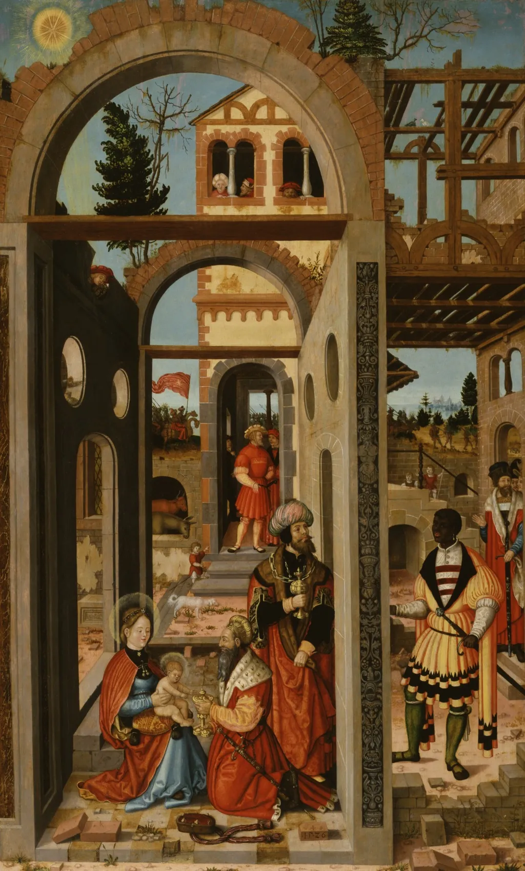 Adoration of the Three Kings, by Wilhelm Stetter, oil, 1526
