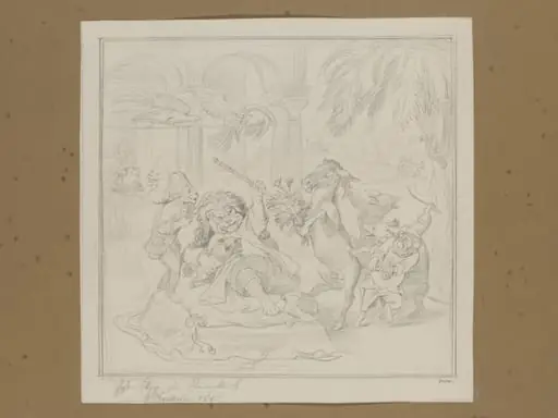 The Fable of the Ass Who Envied the Rich Man’s Dog, by Wilhelm von Kaulbach