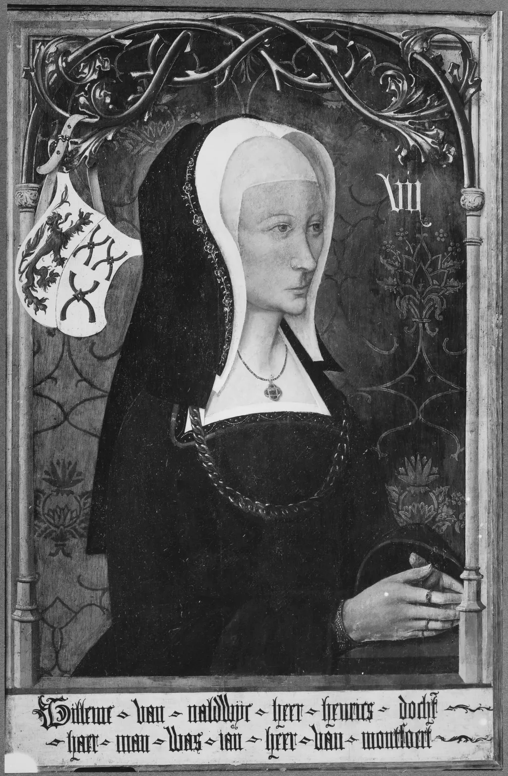 Wilhelmina van Naaldwijk, oil, 1500