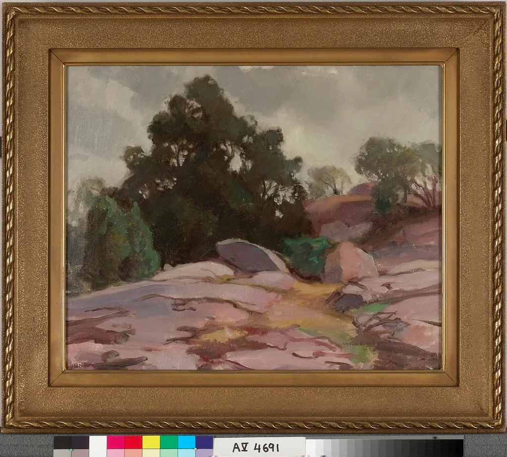 Kalliomaisema, by Wilho Sjöström, unspecified