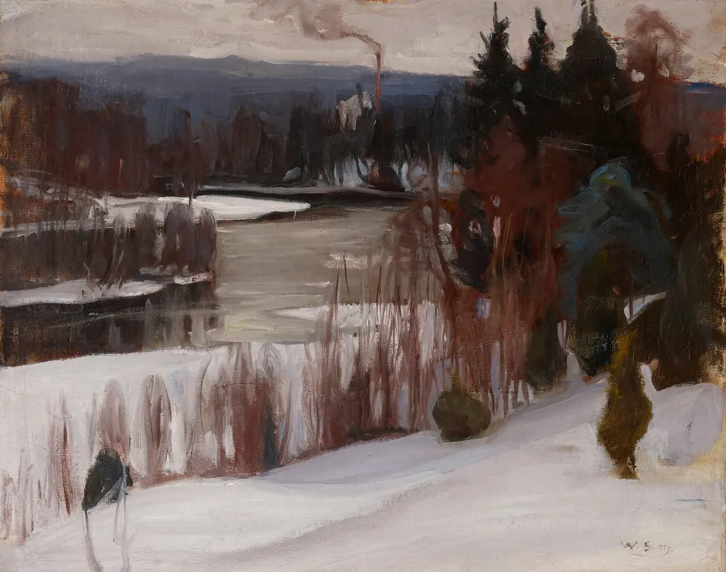 Talvikuva Inhasta, by Wilho Sjöström, unspecified