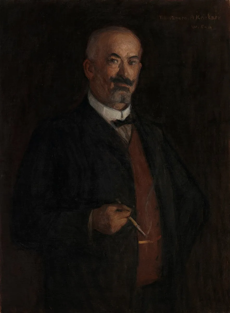 Tehtailija August Keirknerin muotokuva, by Wilho Sjöström, unspecified