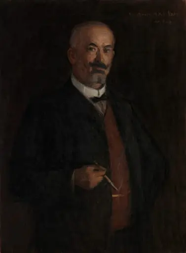 Tehtailija August Keirknerin muotokuva, by Wilho Sjöström
