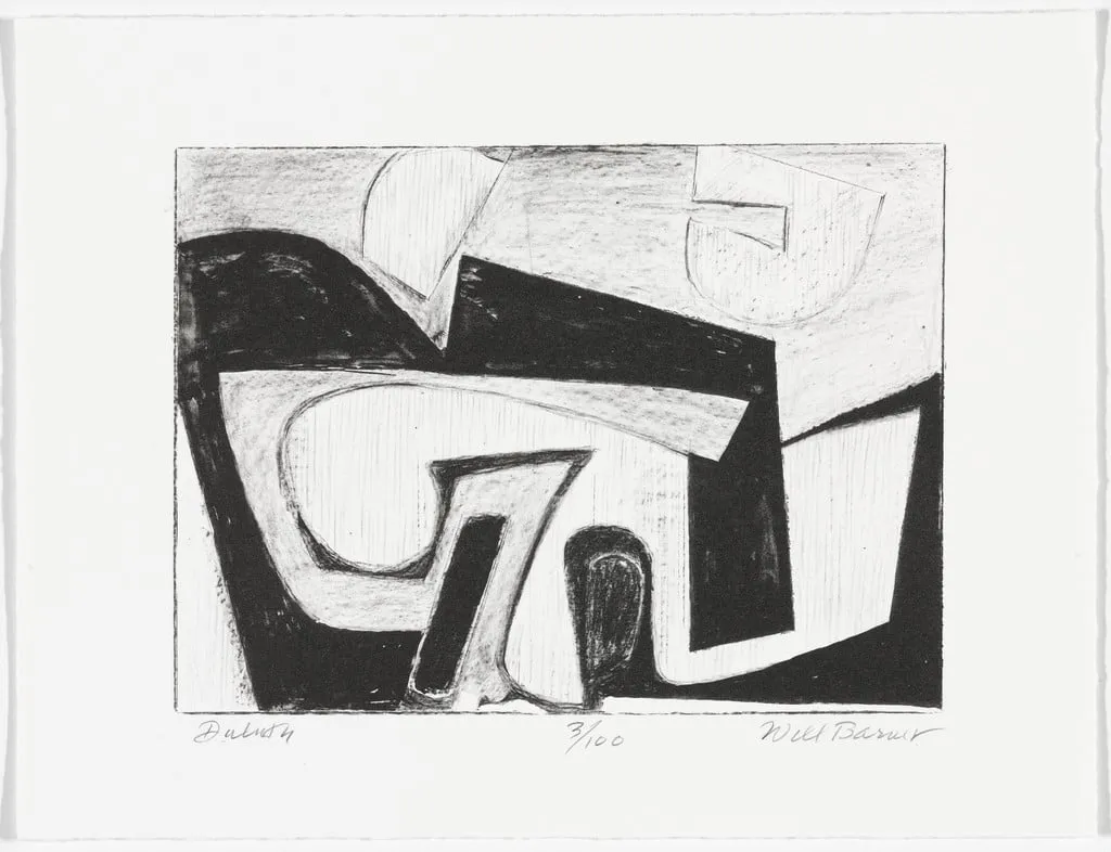 Untitled, by Will Barnet, ink, 1997