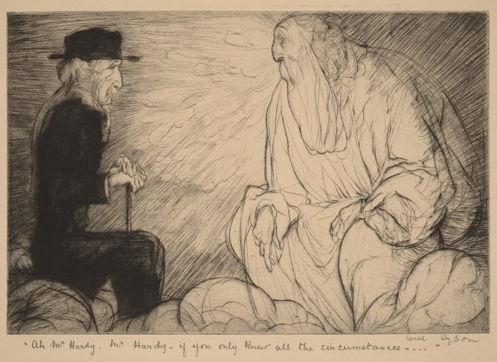 "Ah Mr. Hardy, Mr. Hardy, if you only knew all the circumstances...", by Will Dyson, ink, 1909