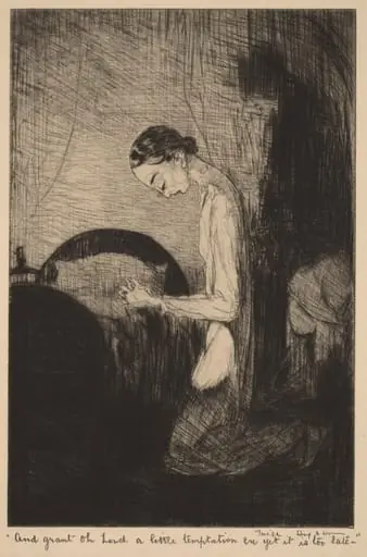 "And grant, oh Lord, a little temptation be yet it is too late-", by Will Dyson