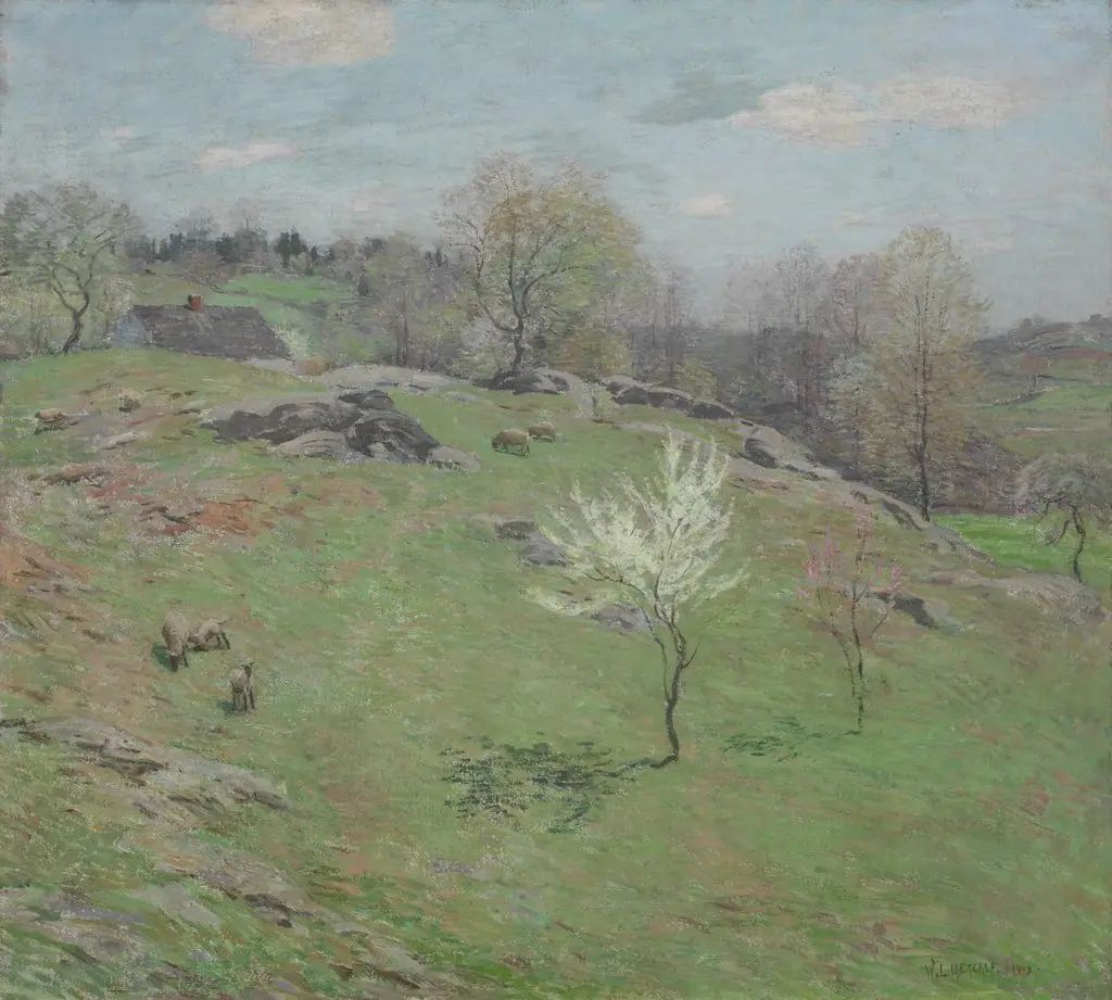 Unfolding Buds, by Willard Metcalf