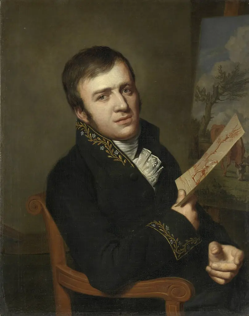 Jan Kobell II, Painter, in the Uniform of a Member of the Royal Institute of Sciences, Literature and Fine Arts, by Willem Bartel van der Kooi