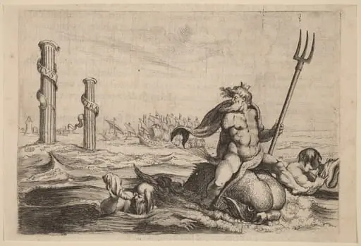 Neptune and the Pillars of Hercules, by Willem Basse