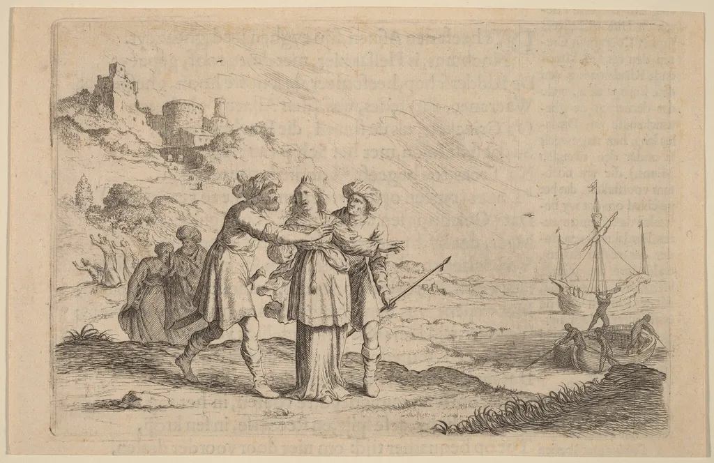 The Abduction of Europa, by Willem Basse, ink, 1634
