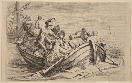 The Stabbing of Pompey, by Willem Basse