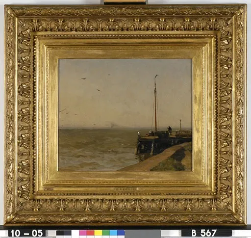 Landingsplaats, by Willem Bastiaan Tholen, oil, 1900