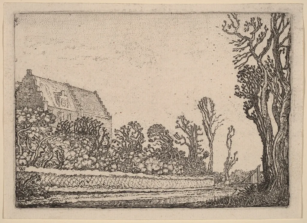 The House with the Stepped Gable, by Willem Buytewech, ink, 1621