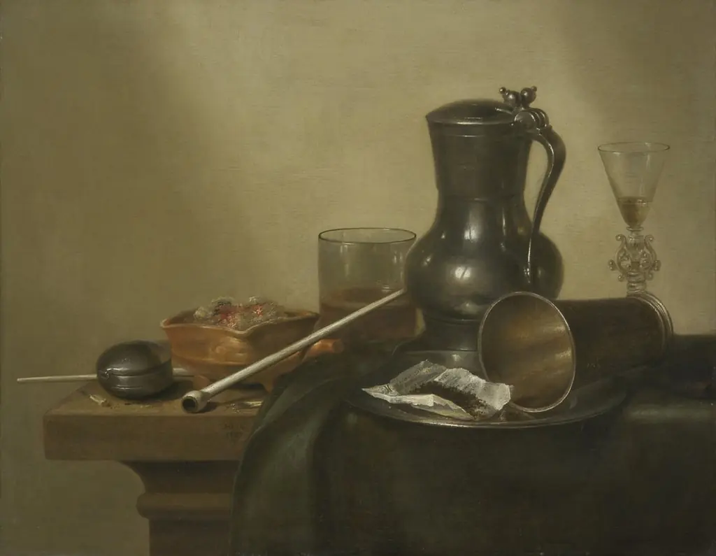 Tobacco Still Life, by Willem Claesz Heda