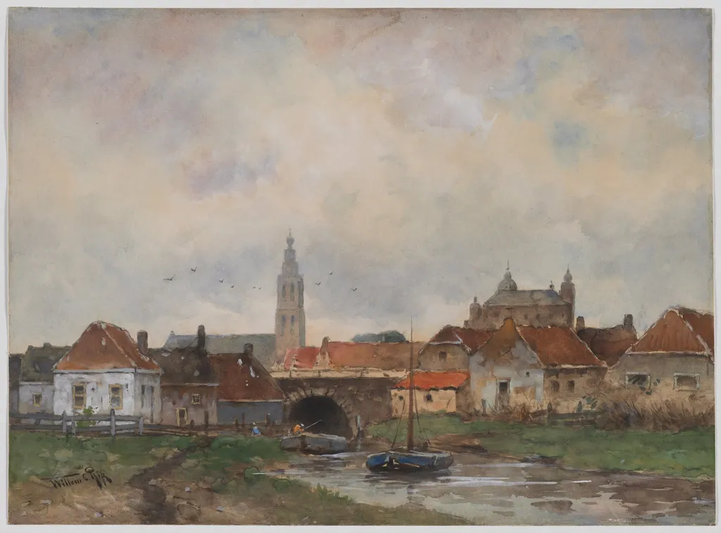 Upper Lock at Steenbergen, by Willem Cornelis Rip, 1804