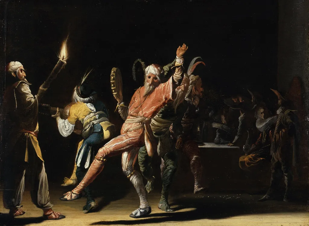 Carnival Jesters, by Willem Cornelisz Duyster, paint, 1627