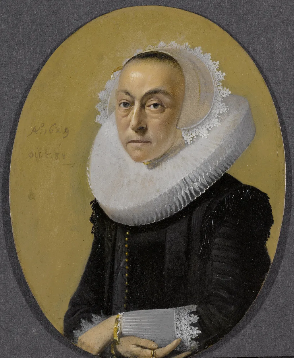 Portrait of a woman, by Willem Cornelisz Duyster, oil, 1629
