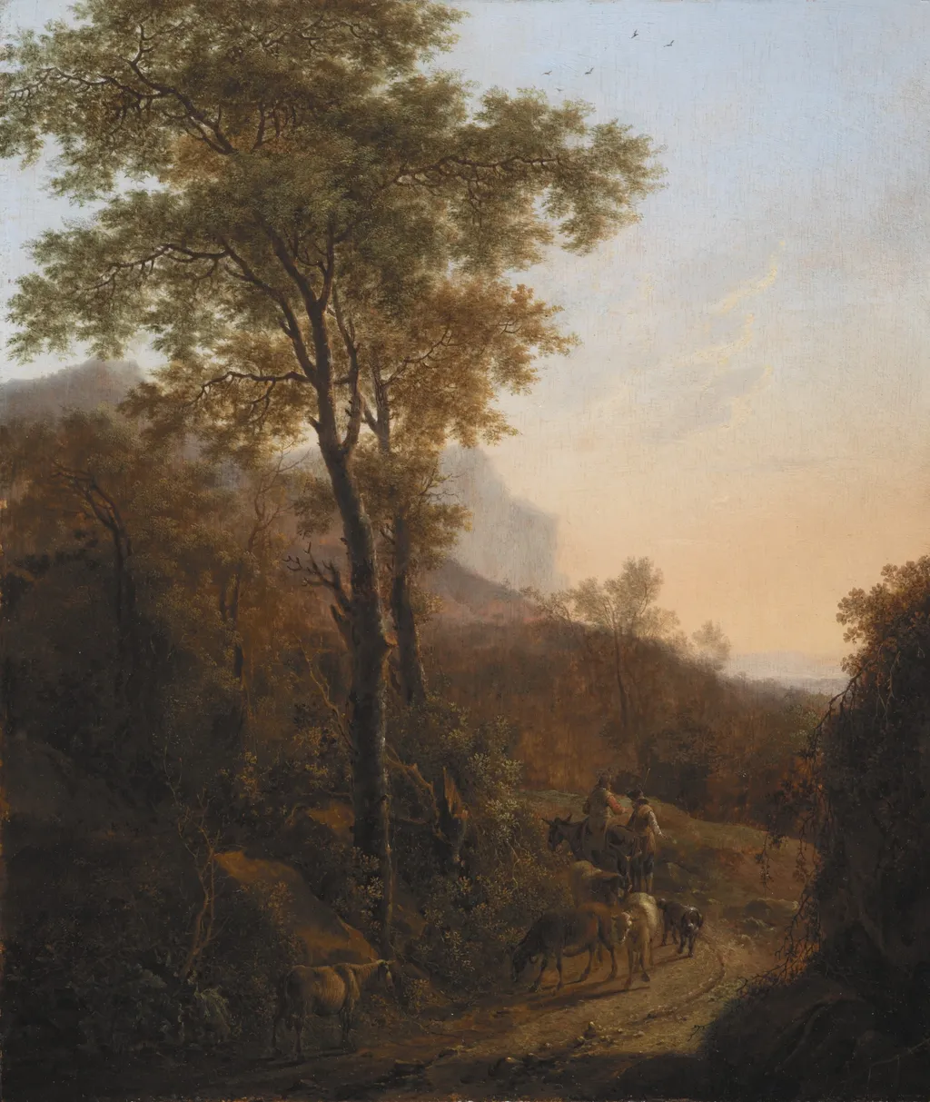 Italian Landscape, by Willem de Heusch, unspecified, 1650