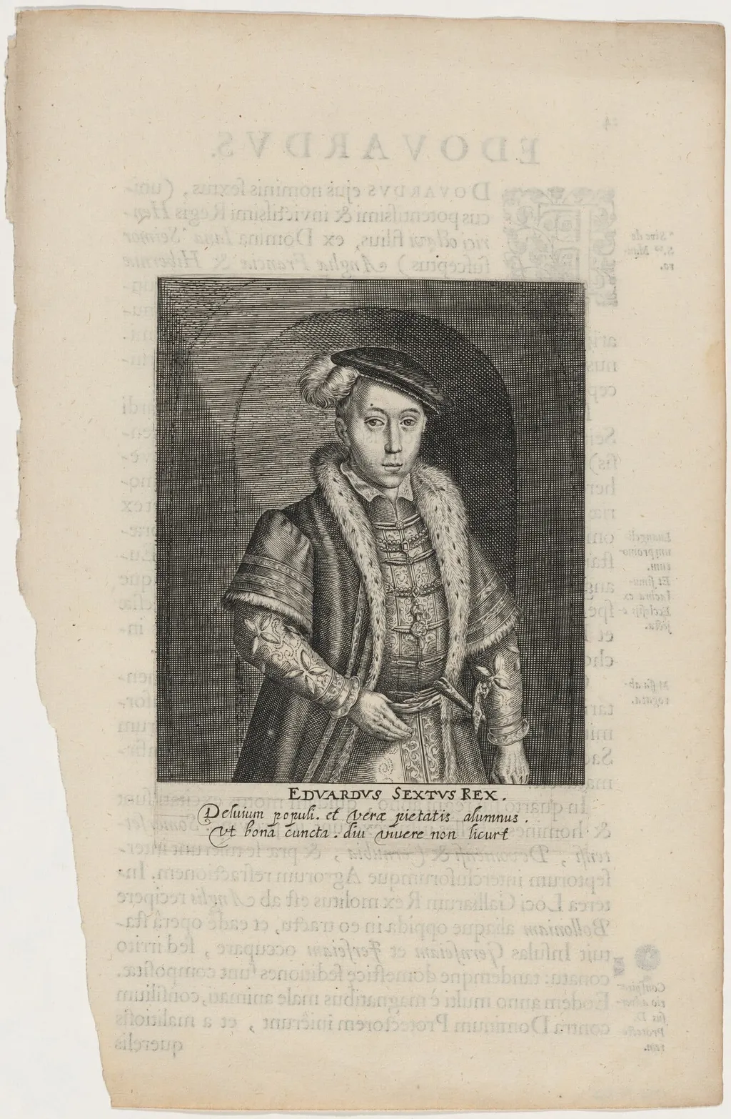 Edward VI, by Willem de Passe, ink, 1620