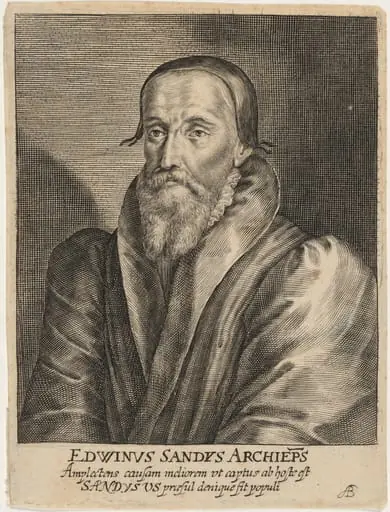 Edwin Sandys, Archbishop of York, by Willem de Passe