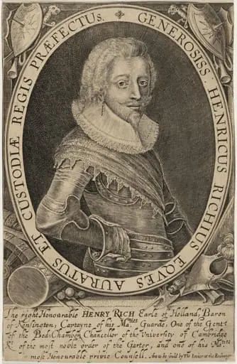 Henry Rich, First Earl of Holland, by Willem de Passe