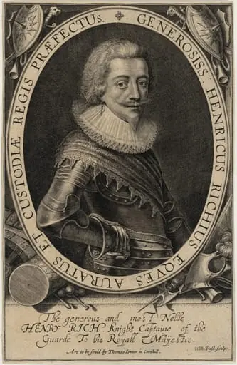 Henry Rich, First Earl of Holland, by Willem de Passe