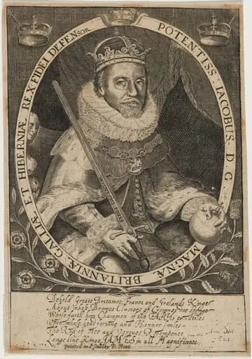 James I, by Willem de Passe