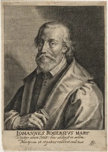 John Rogers, Prebendary of Saint Paul's, Protestant Martyr, by Willem de Passe