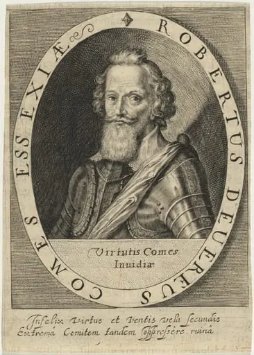 Robert Devereux, Second Earl of Essex, by Willem de Passe