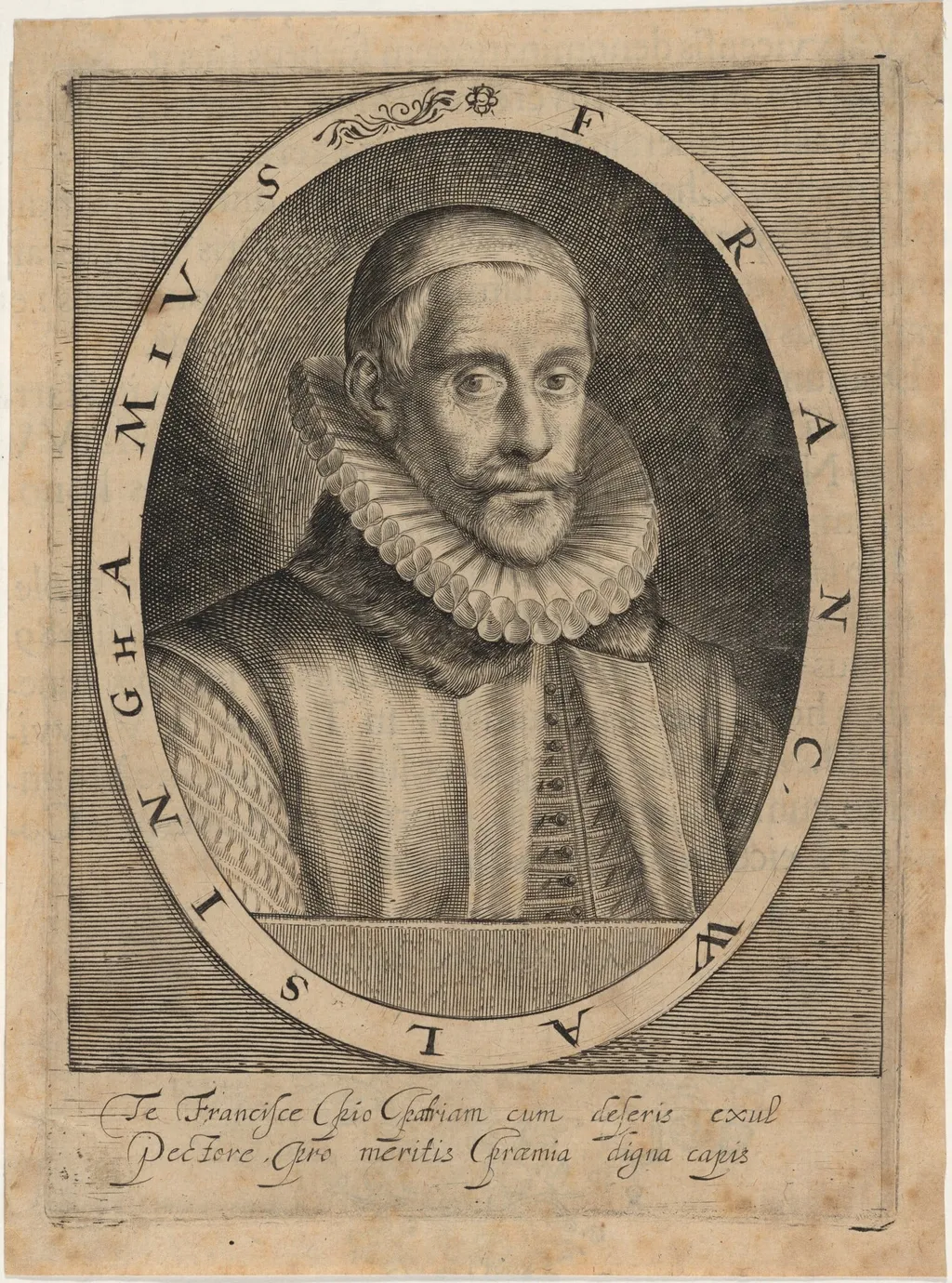 Sir Francis Walsingham, by Willem de Passe, ink, 1620