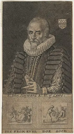 Sir John Hayward, Historian, by Willem de Passe