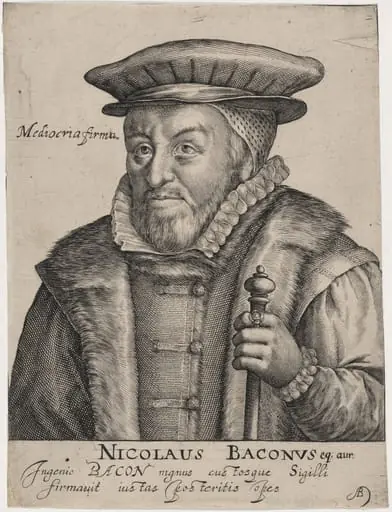 Sir Nicholas Bacon, Lord Keeper, by Willem de Passe