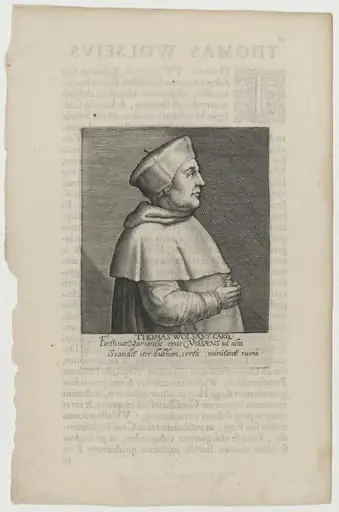 Thomas Wolsey, Cardinal, by Willem de Passe
