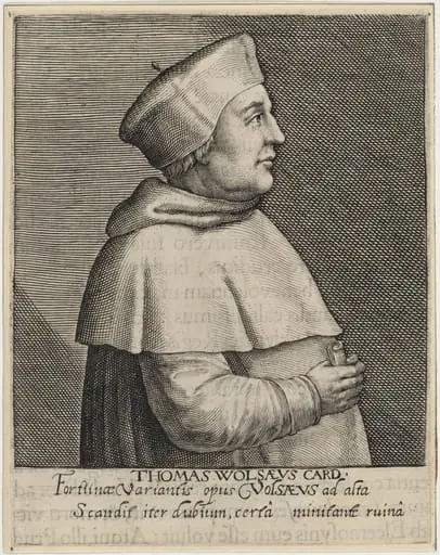 Thomas Wolsey, Cardinal, by Willem de Passe