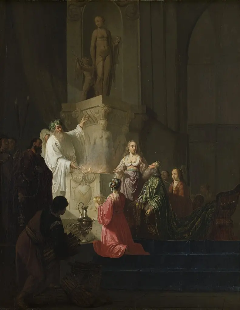 The idolatry of King Solomon, by Willem de Poorter