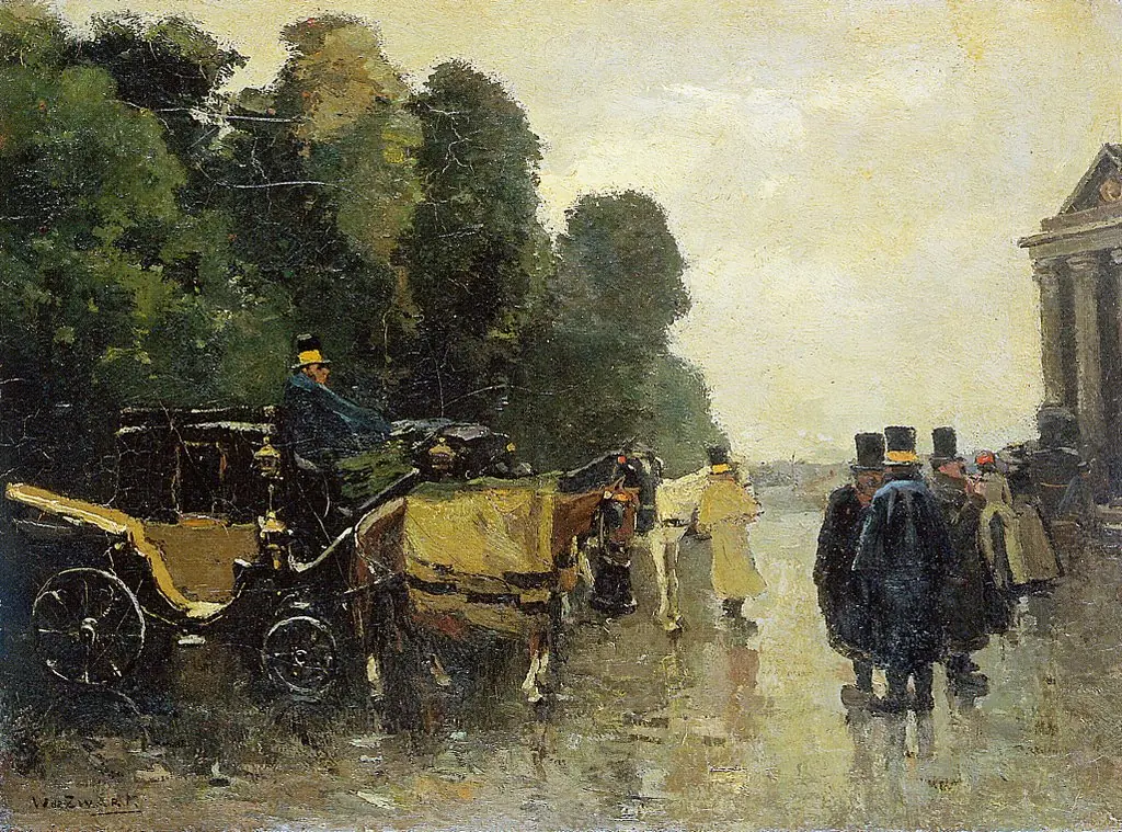 Carriages Waiting, by Willem de Zwart