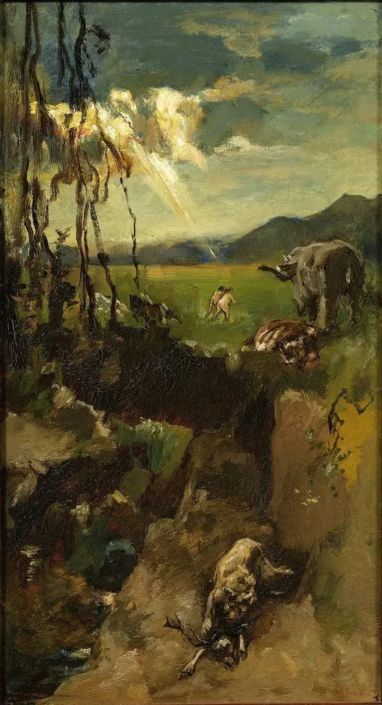 De verdrijving uit het paradijs, by Willem de Zwart